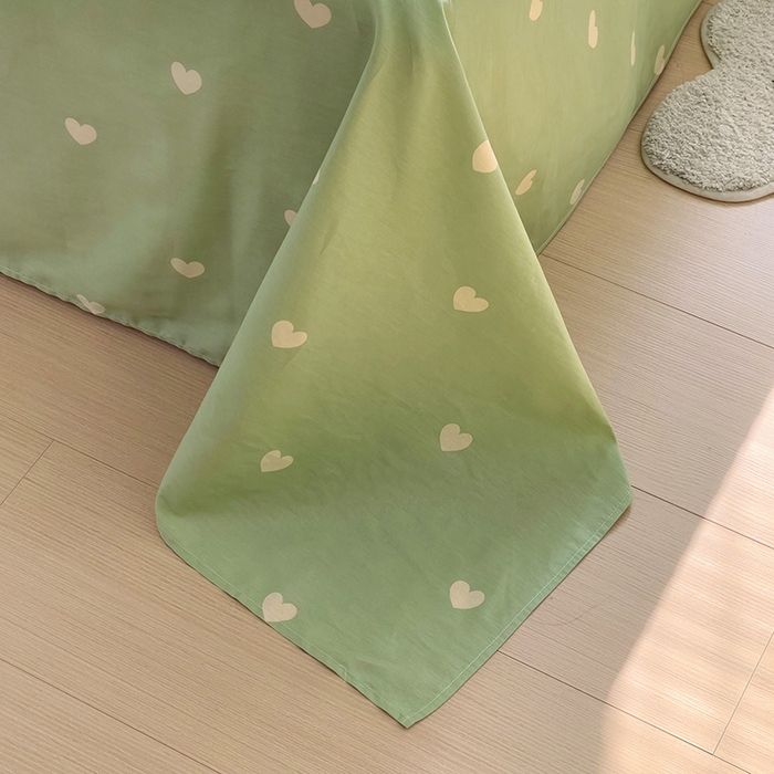 91家纺网 家纺一手货源 找家纺 依庭 2025新款全棉印花花卉款四件套单品系列-单床单 幸运星