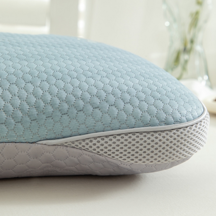 91家纺网 家纺一手货源 找家纺 织布人 2025新款荞麦枕夏季凉感豆豆枕茶叶枕夏凉荞麦枕学生成人家用硬枕 夏凉豆豆颈椎反弓款-反弓蝴蝶蓝茶香枕