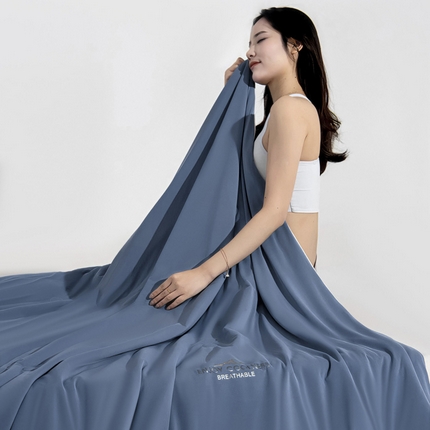 亿莱鑫 2025新款A类雪山丝凉感丝夏凉被夏凉被 空调被 被子夏被 冰川蓝