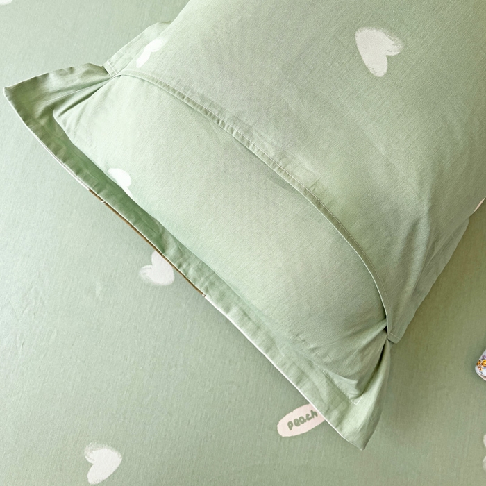 91家纺网 家纺一手货源 找家纺 依庭 2025新款全棉印花花卉款四件套单品系列-单枕套 星烁