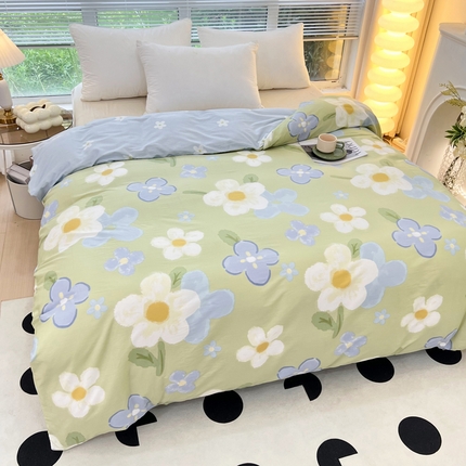 依庭 2025新款全棉印花花卉款四件套单品系列-单被套 雅秀