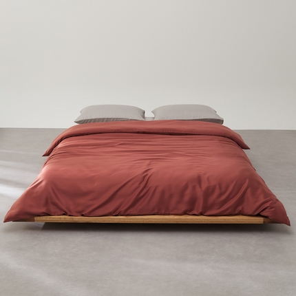禧缘家纺（原梦想家） 2025新款60天丝简约舒适纯色单品系列-单被套 暖茶色