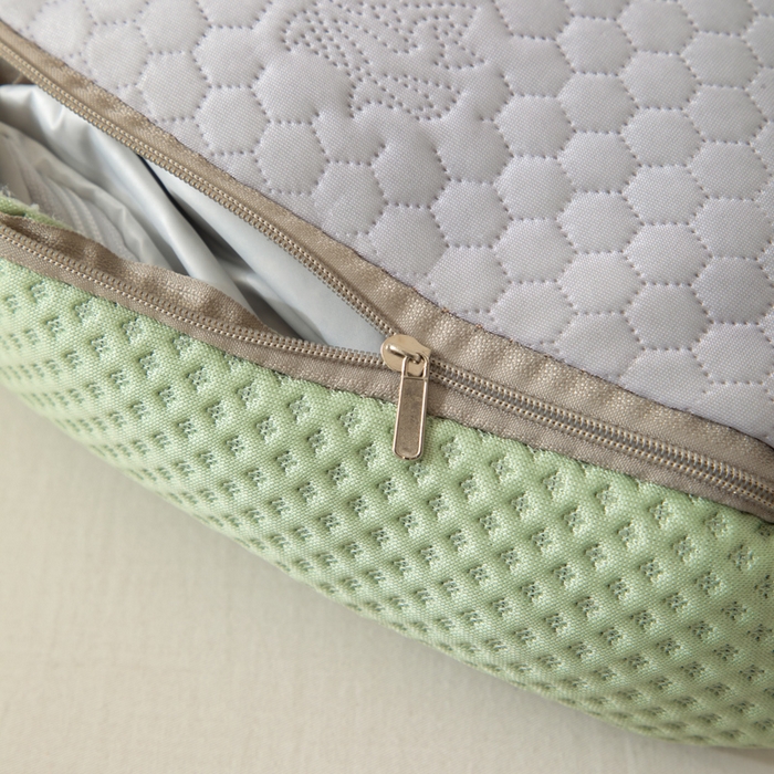 91家纺网 家纺一手货源 找家纺 织布人 2025新款荞麦枕夏季凉感豆豆枕茶叶枕夏凉荞麦枕学生成人家用硬枕 凉豆豆款-四面绿色茶香枕