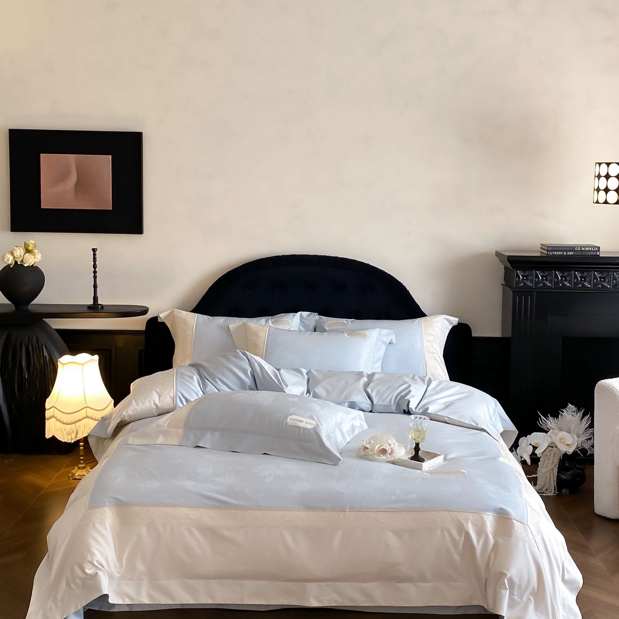 91家纺网 家纺一手货源 找家纺 （总）2025新款高支数提花绣花四件套-“伊莎贝尔”系列