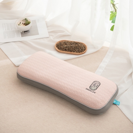 91家纺网 家纺一手货源 找家纺 （总）仁宇枕业 2025新款新品清凉夏季凉豆豆一鹿有你系列骨头护颈头枕腰枕荞麦枕头枕芯