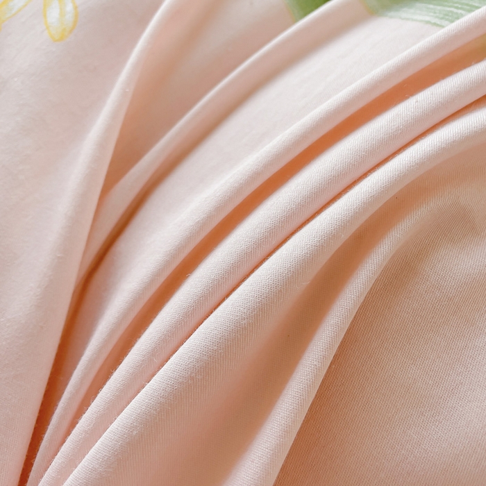 91家纺网 家纺一手货源 找家纺 （总）依庭 2025新款全棉印花花卉款四件套单品系列-单枕套