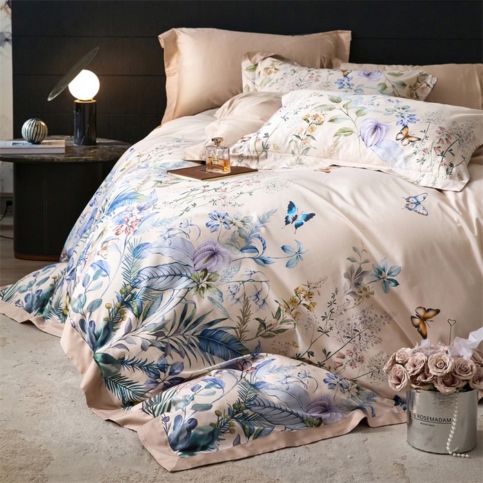 91家纺网 家纺一手货源 找家纺 宏羽纺家纺 2025年高支高密大版数码印花春夏新品 秘鲁之景