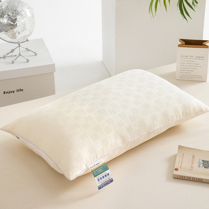 91家纺网 家纺一手货源 找家纺 （总）仁宇枕业 2025新款新品特价跑量款棋盘格提花舒适单边双边枕头枕芯