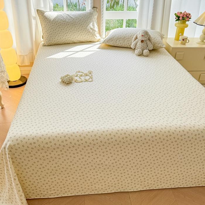 91家纺网 家纺一手货源 找家纺 吉象家纺 2025新款老粗布三件套-床单款 星语