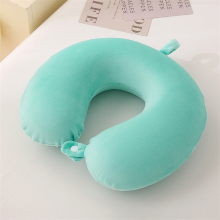 91家纺网 家纺一手货源 找家纺 大熊枕芯 2025新款u型记忆棉枕枕头枕芯 u型记忆枕-绿30*30*10cm