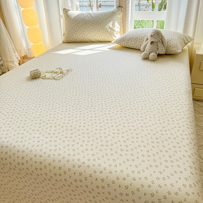 91家纺网 家纺一手货源 找家纺 吉象家纺 2025新款老粗布三件套-床单款 星语