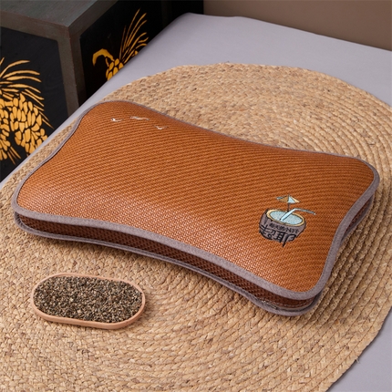 91家纺网 家纺一手货源 找家纺 （总）2025新款荞麦枕夏季凉感冰藤枕夏凉枕头成人家用助睡眠防出汗枕头