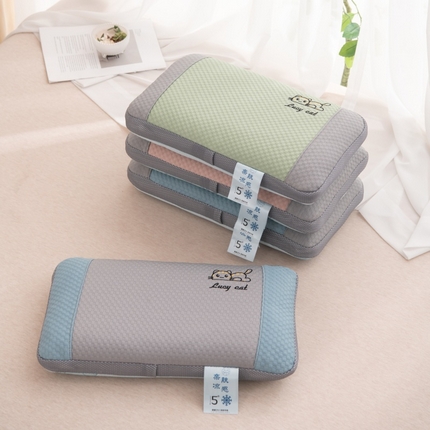 91家纺网 家纺一手货源 找家纺 （总）仁宇枕业 2025新款新品夏季冰豆豆躺平猫系列荞麦枕头枕芯