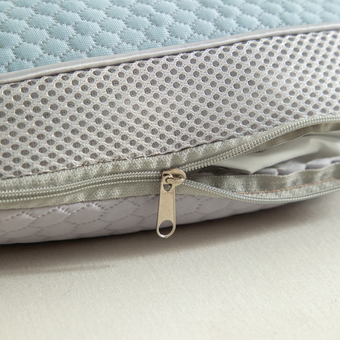 91家纺网 家纺一手货源 找家纺 织布人 2025新款荞麦枕夏季凉感豆豆枕茶叶枕夏凉荞麦枕学生成人家用硬枕 夏凉豆豆颈椎反弓款-反弓蝴蝶蓝茶香枕