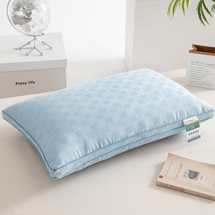 91家纺网 家纺一手货源 找家纺 （总）仁宇枕业 2025新款新品特价跑量款棋盘格提花舒适单边双边枕头枕芯