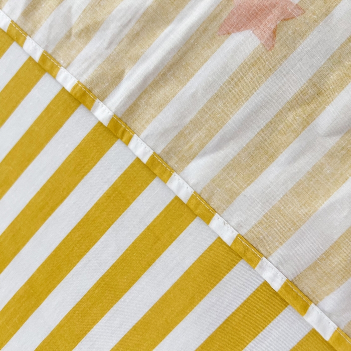 91家纺网 家纺一手货源 找家纺 依庭 2025新款全棉印花花卉款四件套单品系列-单被套 蜡笔恐龙