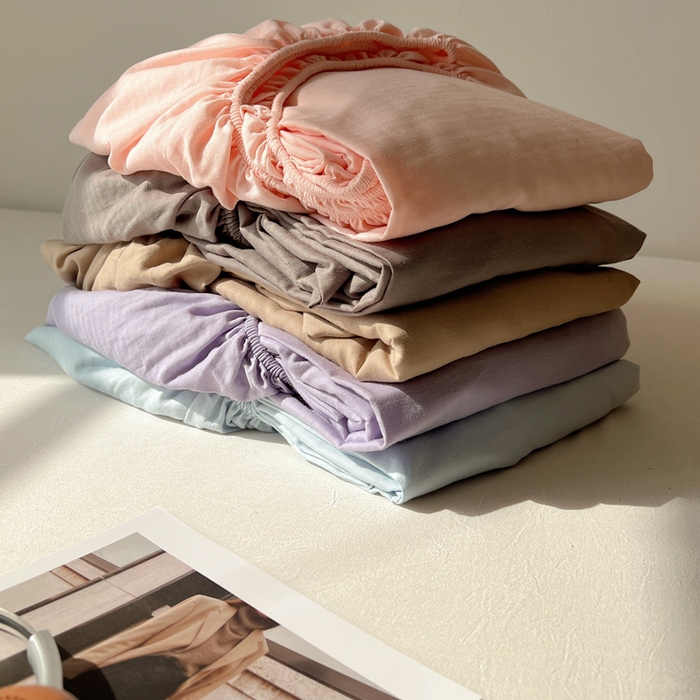 91家纺网 家纺一手货源 找家纺 蜜宿 2025新款A类全棉人字纹床笠（加高） 组合图