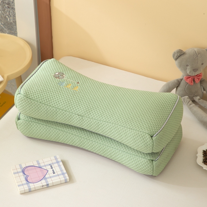 91家纺网 家纺一手货源 找家纺 织布人 2025新款荞麦枕夏季凉感豆豆枕茶叶枕夏凉荞麦枕学生成人家用硬枕 凉豆豆款-四面绿色茶香枕