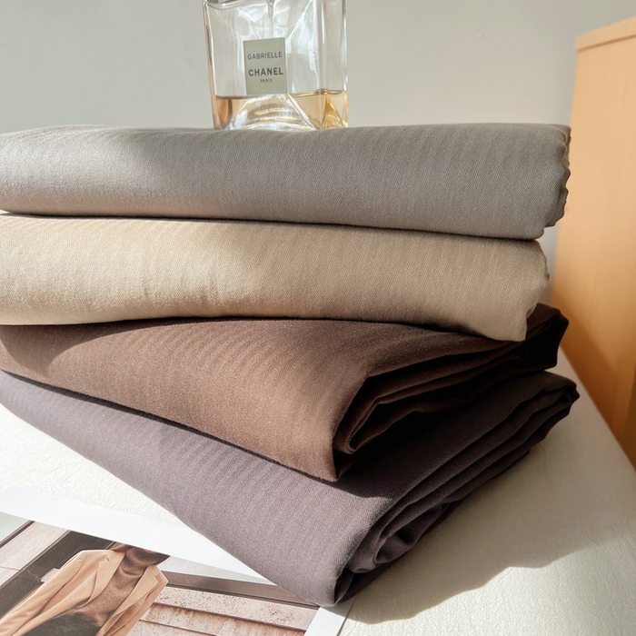 91家纺网 家纺一手货源 找家纺 蜜宿 2025新款A类全棉人字纹床单 组合图