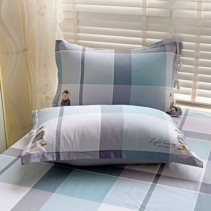 91家纺网 家纺一手货源 找家纺 依庭 2025新款全棉印花花卉款四件套单品系列-单枕套 托马斯