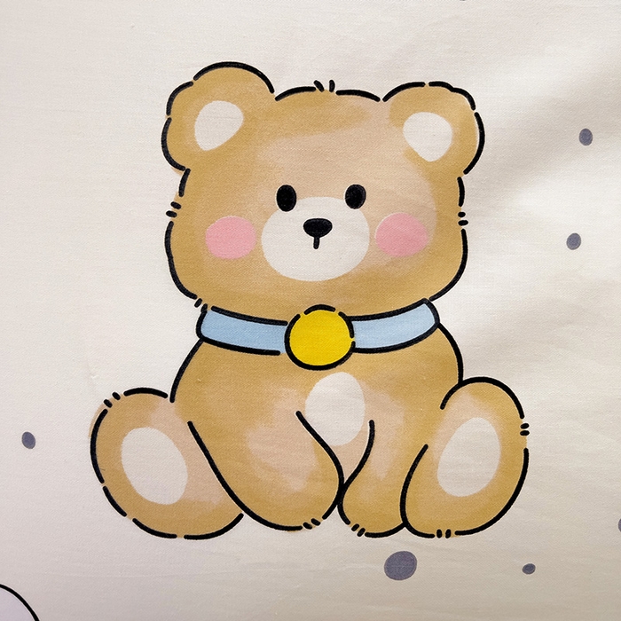 91家纺网 家纺一手货源 找家纺 依庭 2025新款全棉印花花卉款四件套单品系列-单枕套 幸运星