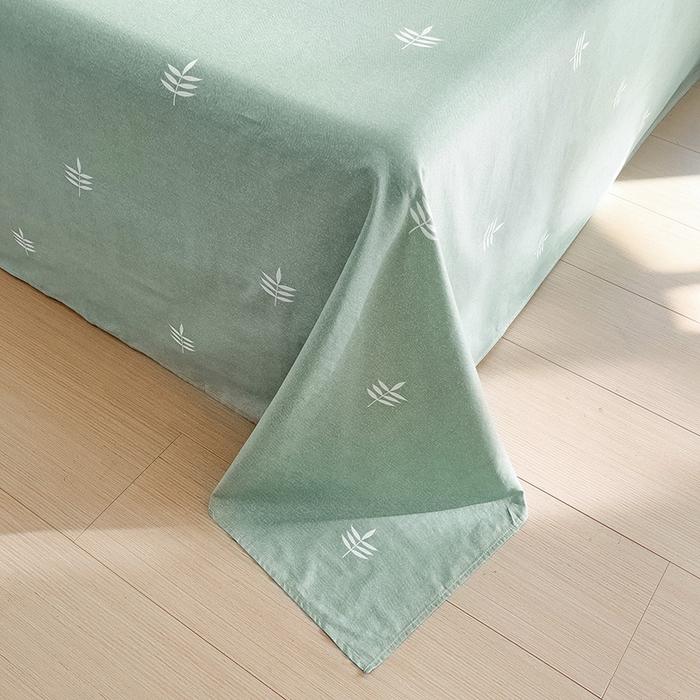 91家纺网 家纺一手货源 找家纺 依庭 2025新款全棉印花花卉款四件套单品系列-单床单 仙草