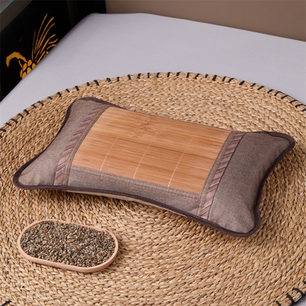 91家纺网 家纺一手货源 找家纺 （总）织布人 2025新款荞麦枕夏季凉感冰藤茶叶枕荞麦枕儿童学生成人家用夏凉枕