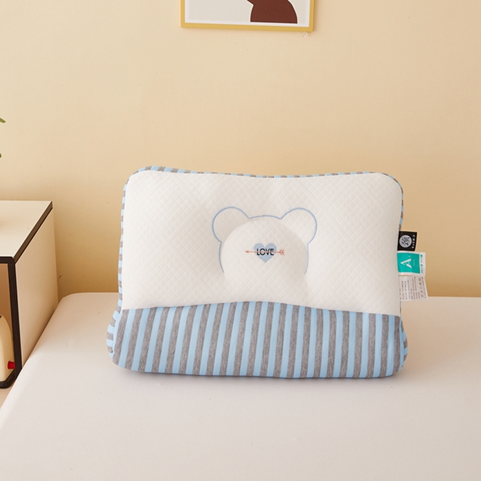 91家纺网 家纺一手货源 找家纺 （总）幸运草 2025新款针织可爱猫耳朵反牵引颈椎枕头  学生宿舍枕芯