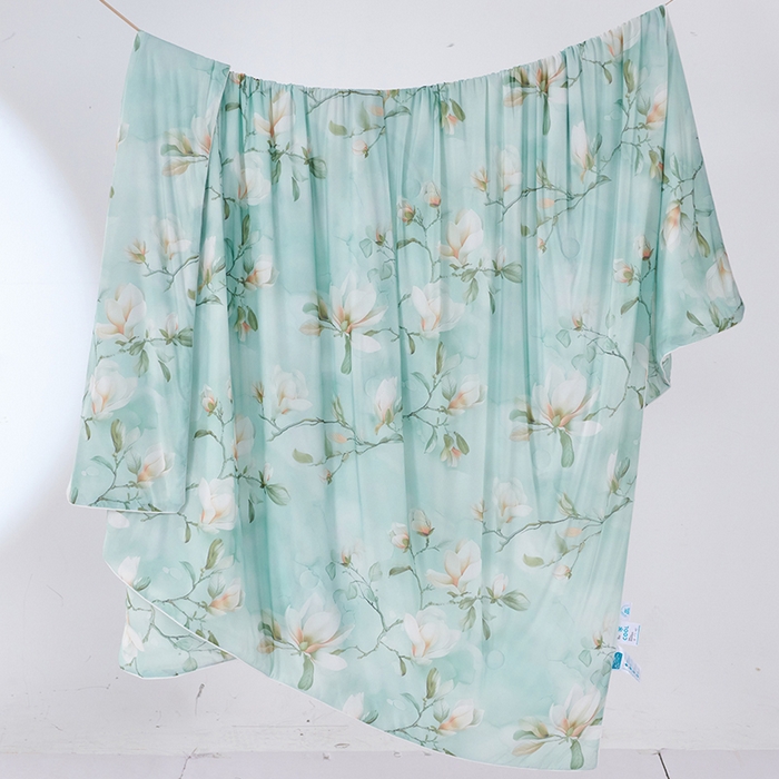 91家纺网 家纺一手货源 找家纺 好老表被业 2025新款亲肤舒适3D印花凉感丝夏被夏凉被空调被 朝花夕拾