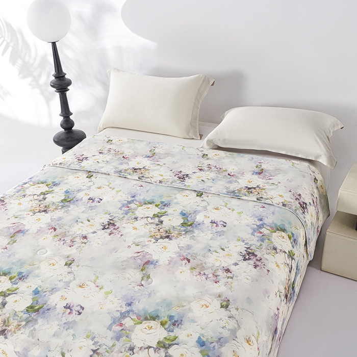 91家纺网 家纺一手货源 找家纺 好老表被业 2025新款亲肤舒适3D印花凉感丝夏被夏凉被空调被 仙境