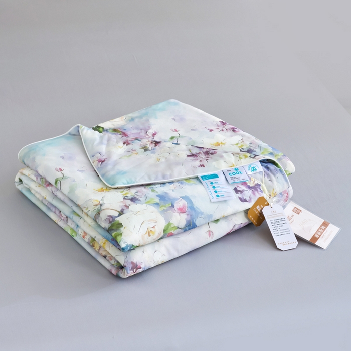 91家纺网 家纺一手货源 找家纺 好老表被业 2025新款亲肤舒适3D印花凉感丝夏被夏凉被空调被 仙境