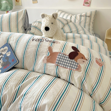 91家纺网 家纺一手货源 找家纺 （总）漫仙阁家纺 2025年超柔贴布绣四件套