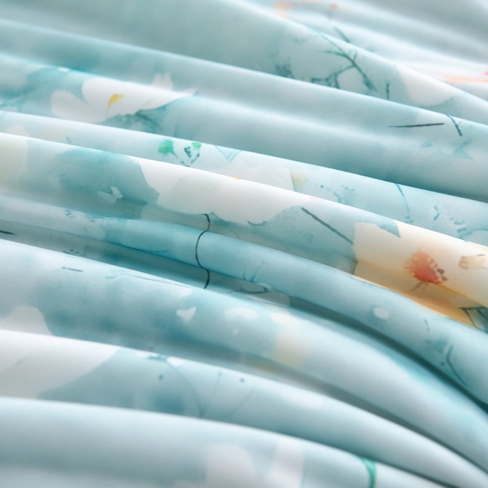 91家纺网 家纺一手货源 找家纺 好老表被业 2025新款亲肤舒适3D印花凉感丝夏被夏凉被空调被 似水流年