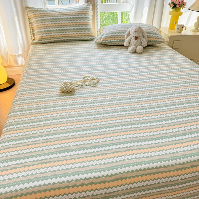 91家纺网 家纺一手货源 找家纺 2025新款老粗布三件套-床笠款 拿坡里