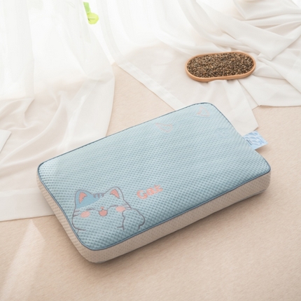 91家纺网 家纺一手货源 找家纺 （总）仁宇枕业 2025新款新品清凉夏季凉豆豆有钱花系列全荞麦枕头枕芯