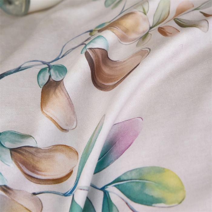 91家纺网 家纺一手货源 找家纺 宏羽纺家纺 2025年高支高密大版数码印花春夏新品 花家境-梦境绿