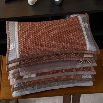 91家纺网 家纺一手货源 找家纺 （总）仁宇枕业 2025新款新品夏凉花草枕冰藤荞麦枕头枕芯