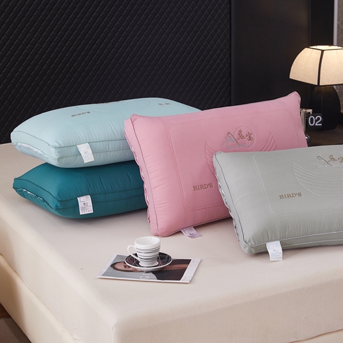 91家纺网 家纺一手货源 找家纺 （总）幸运草 2025新款燕窝整张棉热熔枕芯 成人高枕不变型可拆洗枕头