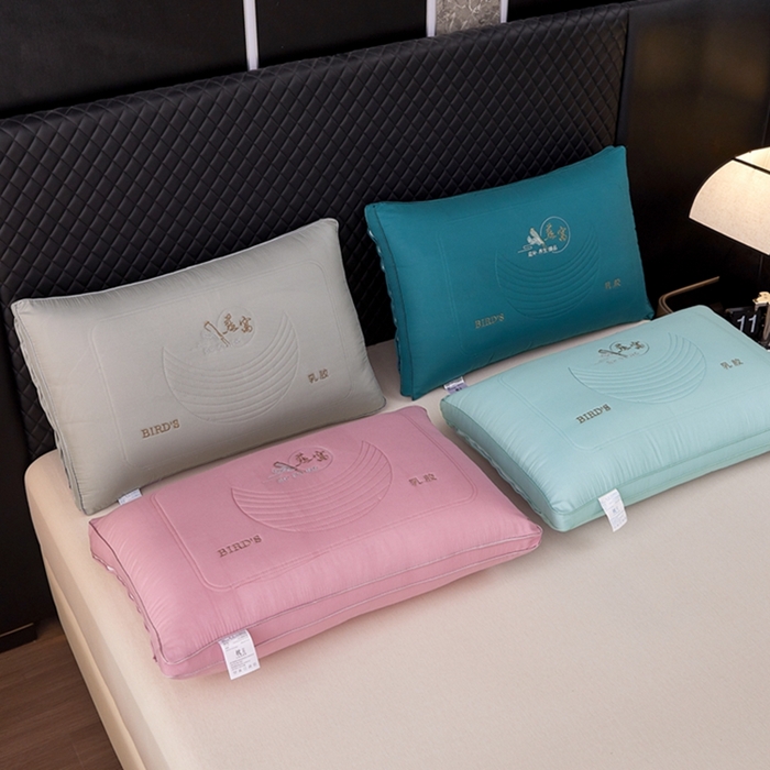 91家纺网 家纺一手货源 找家纺 （总）幸运草 2025新款燕窝整张棉热熔枕芯 成人高枕不变型可拆洗枕头