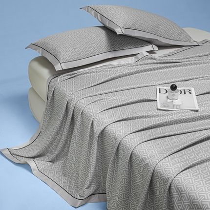 91家纺网 家纺一手货源 找家纺 （总）可恩欣 2025新款外贸PE提花凉感毯（含凉感检测）