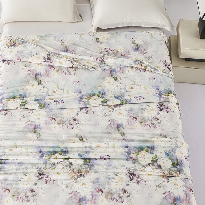 91家纺网 家纺一手货源 找家纺 好老表被业 2025新款亲肤舒适3D印花凉感丝夏被夏凉被空调被 仙境