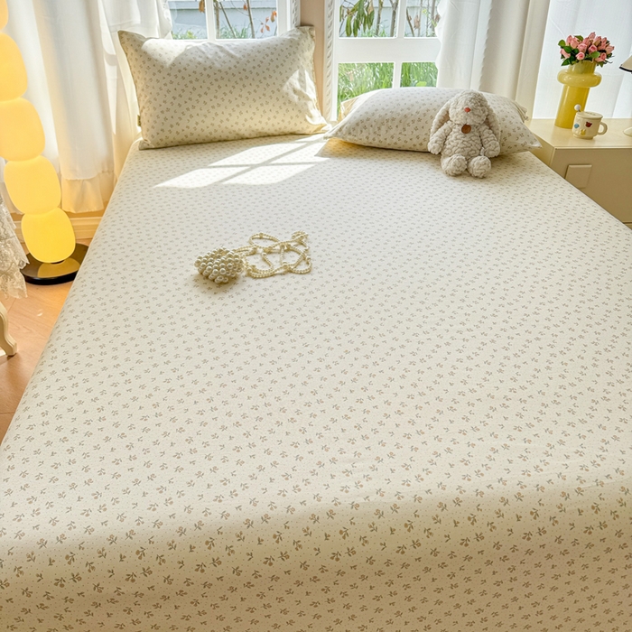 91家纺网 家纺一手货源 找家纺 吉象家纺 2025新款老粗布三件套-床单款 星语