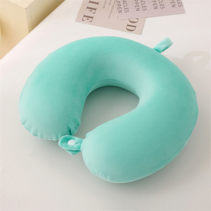 91家纺网 家纺一手货源 找家纺 大熊枕芯 2025新款u型记忆棉枕枕头枕芯 u型记忆枕-绿30*30*10cm