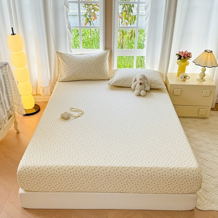 2025新款老粗布三件套-床笠款 星语