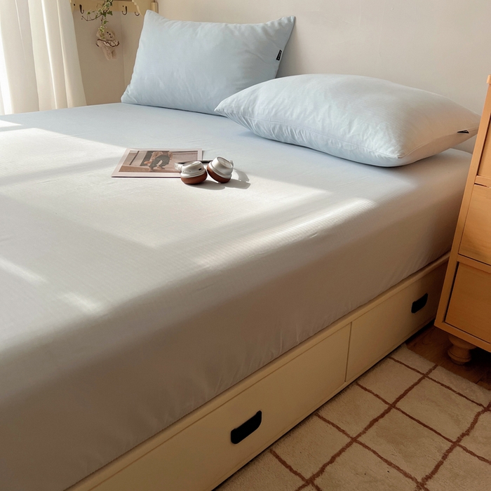 91家纺网 家纺一手货源 找家纺 蜜宿 2025新款A类全棉人字纹床笠（加高） 床笠：樱兰