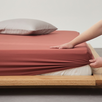 91家纺网 家纺一手货源 找家纺 （总）禧缘家纺（原梦想家） 2025新款60天丝简约舒适纯色单品系列-单床笠