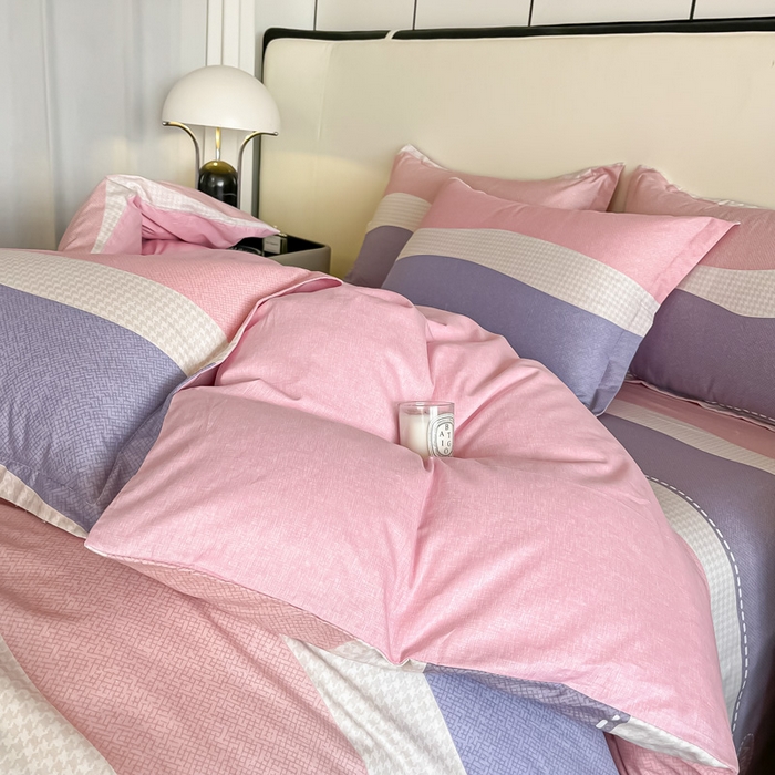 91家纺网 家纺一手货源 找家纺 依庭 2025新款全棉印花花卉款四件套单品系列-单被套 莫妮卡