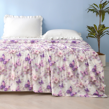 91家纺网 家纺一手货源 找家纺 （总）好老表被业 2025新款5D立体印花凉感丝夏被夏凉被空调被