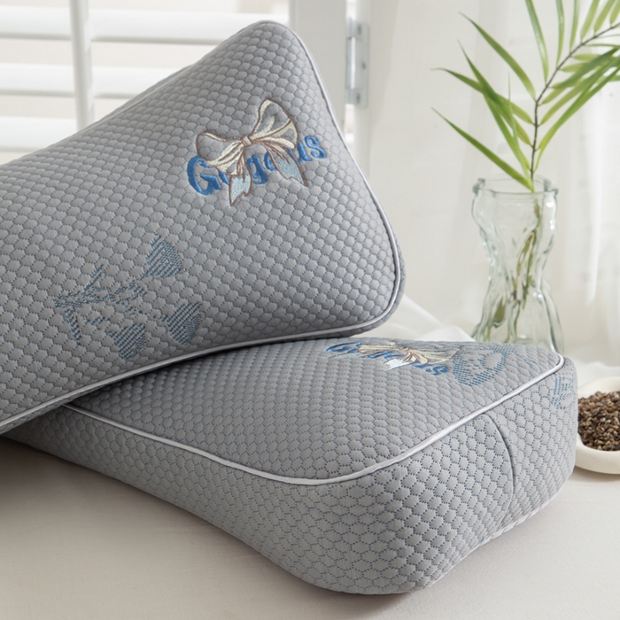 91家纺网 家纺一手货源 找家纺 织布人 2025新款荞麦枕夏季凉感豆豆枕茶叶枕夏凉荞麦枕学生成人家用硬枕 夏凉豆豆护颈椎款-立体蝴蝶灰荞麦枕