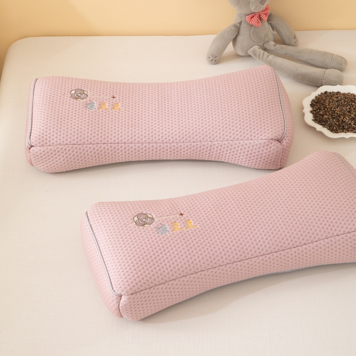 91家纺网 家纺一手货源 找家纺 织布人 2025新款荞麦枕夏季凉感豆豆枕茶叶枕夏凉荞麦枕学生成人家用硬枕 凉豆豆款-四面粉茶香枕